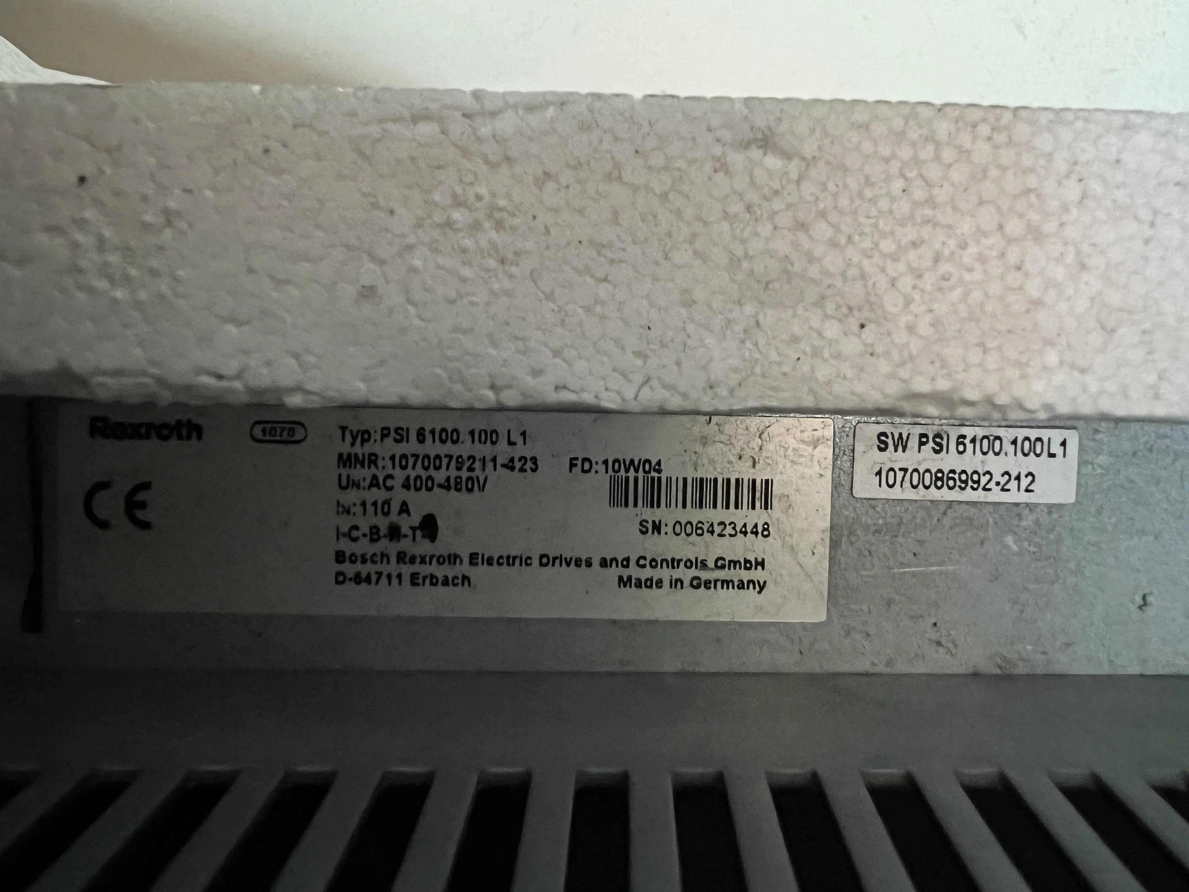 Bosch Rexroth PSI6000 Servo Sürücü Güç Kaynağı thumbnail