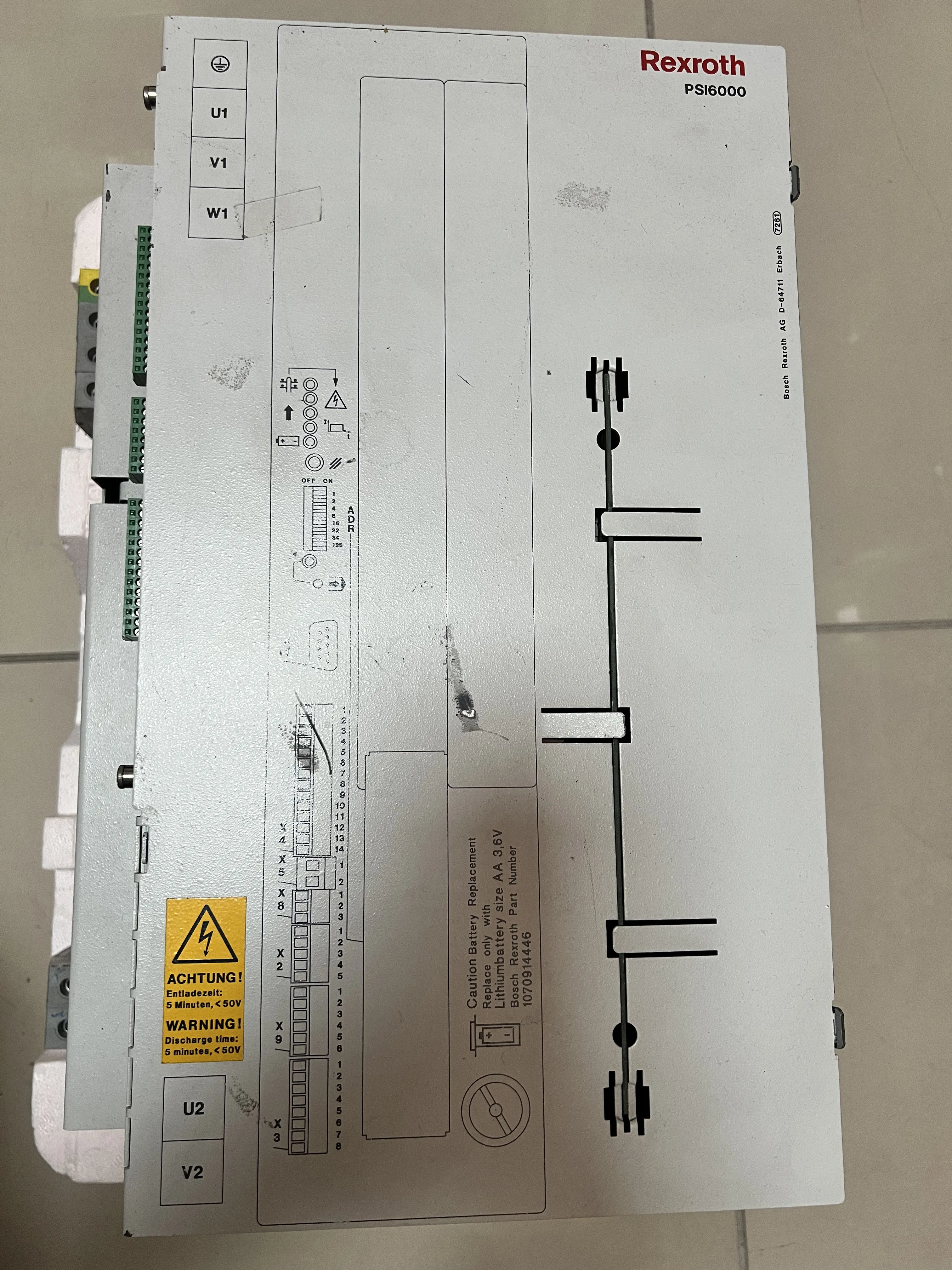 Ürün resmi: Bosch Rexroth PSI6000 Servo Sürücü Güç Kaynağı
