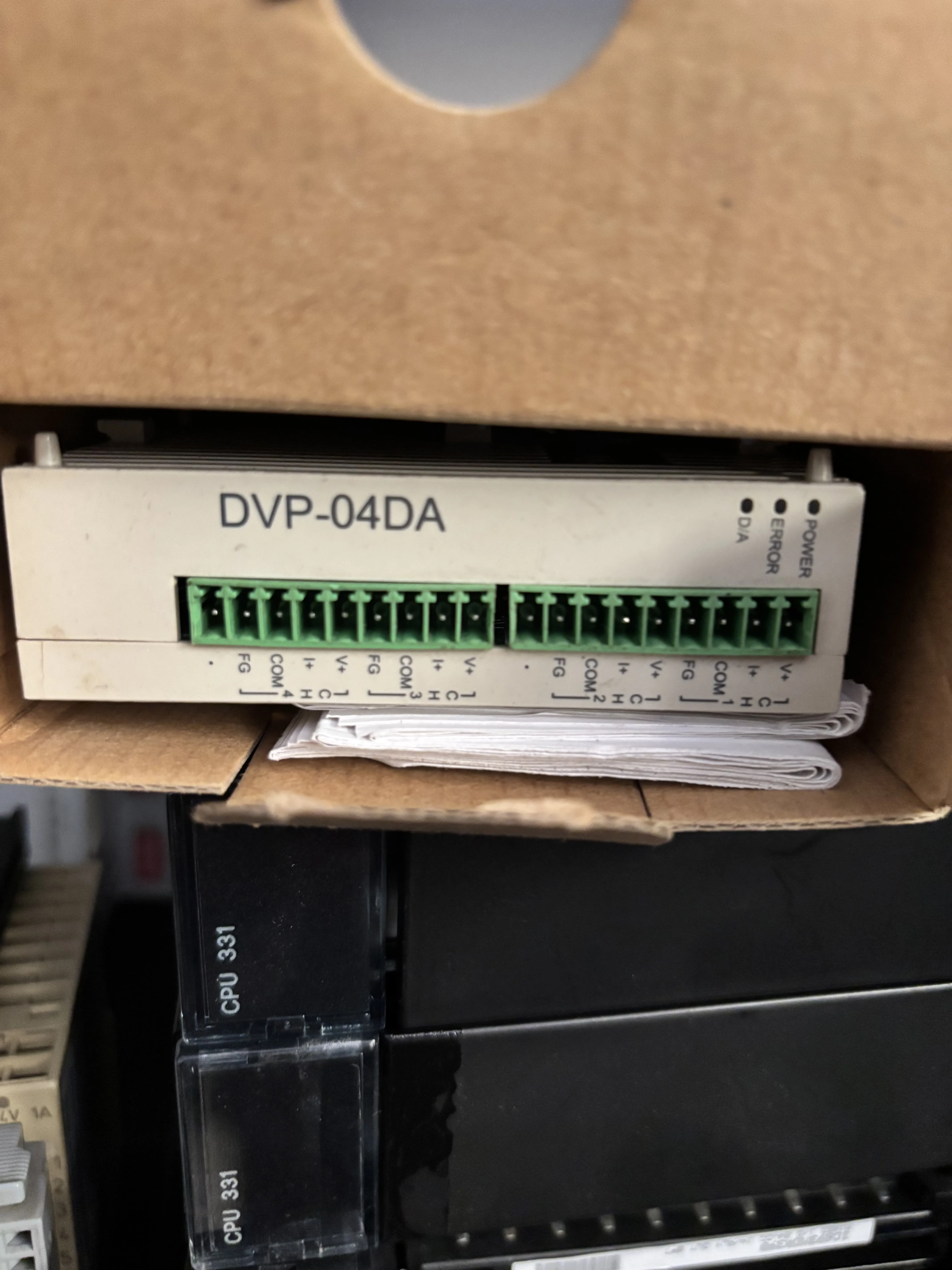 Product image: Delta DVP-04DA Analog Output Module